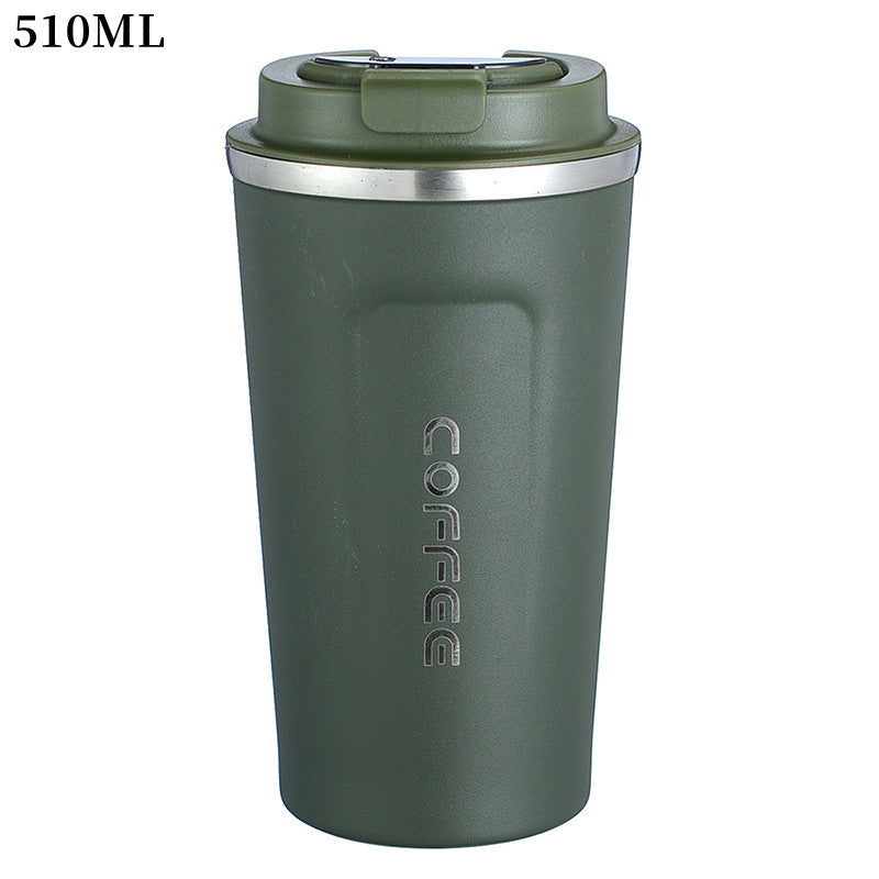 Simple 304 Stainless Steel Vacuum Insulated Cup Large Capacity Portable Cup