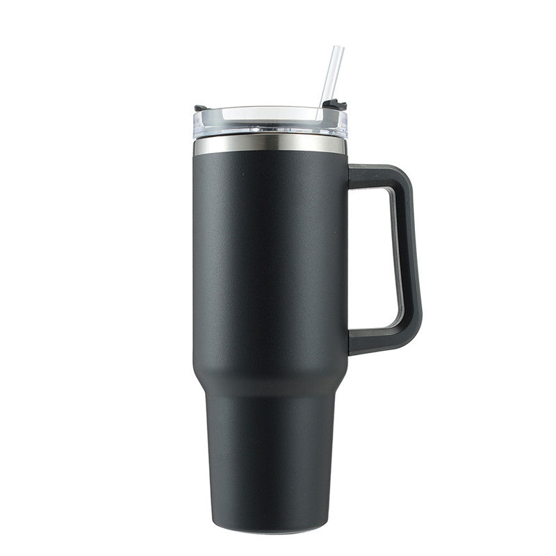 40oz Large Capacity Handle Beer Cup Car Ice Bar Cup Stainless Steel Insulation Car Cup 1200ml