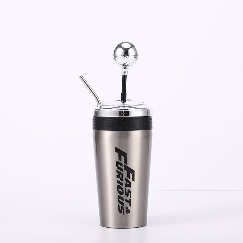 600ML Stainless Steel Outdoor Portable Car Cup Speed and Passion 10 Shift Cup 304 Stainless Steel Insulation Cup