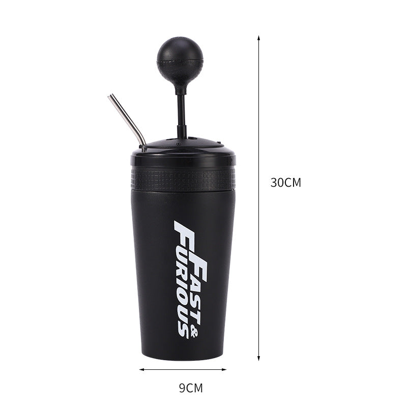 600ML Stainless Steel Outdoor Portable Car Cup Speed and Passion 10 Shift Cup 304 Stainless Steel Insulation Cup