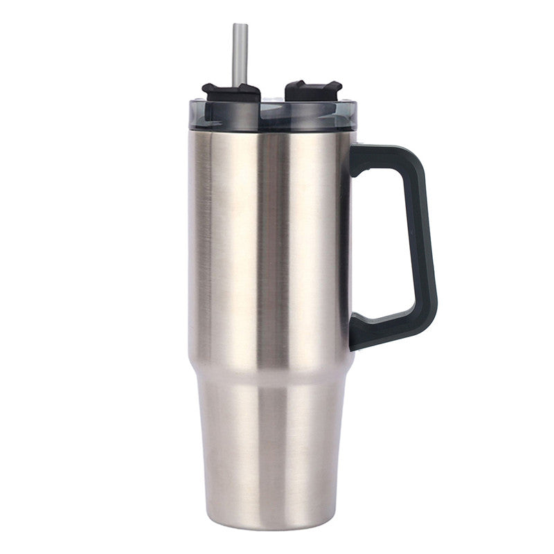 40oz Large Capacity Handle Beer Cup Car Ice Bar Cup Stainless Steel Insulation Car Cup 1200ml