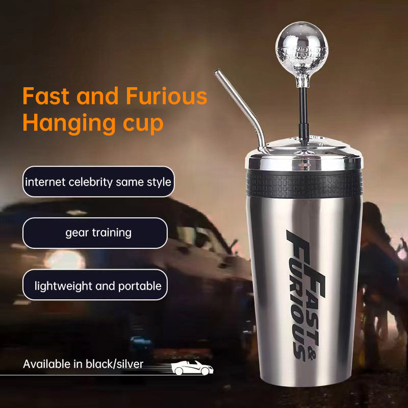 600ML Stainless Steel Outdoor Portable Car Cup Speed and Passion 10 Shift Cup 304 Stainless Steel Insulation Cup