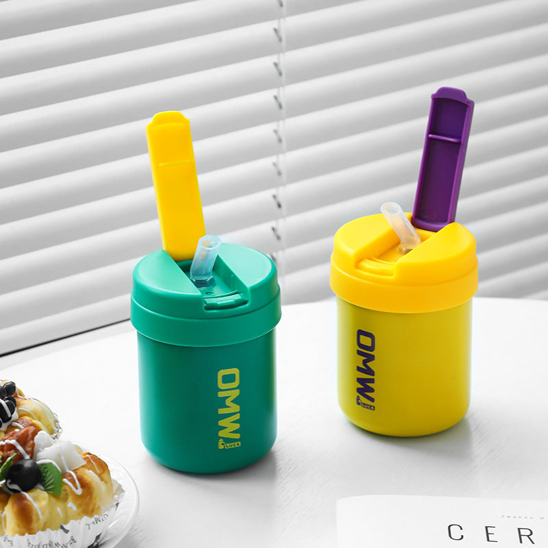 Simple Portable Water Cup Insulation Cup Straw Cup