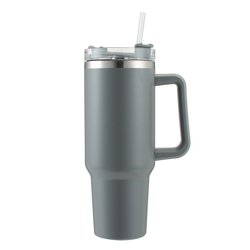 40oz Large Capacity Handle Beer Cup Car Ice Bar Cup Stainless Steel Insulation Car Cup 1200ml