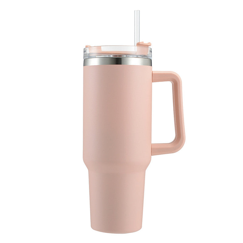 40oz Large Capacity Handle Beer Cup Car Ice Bar Cup Stainless Steel Insulation Car Cup 1200ml