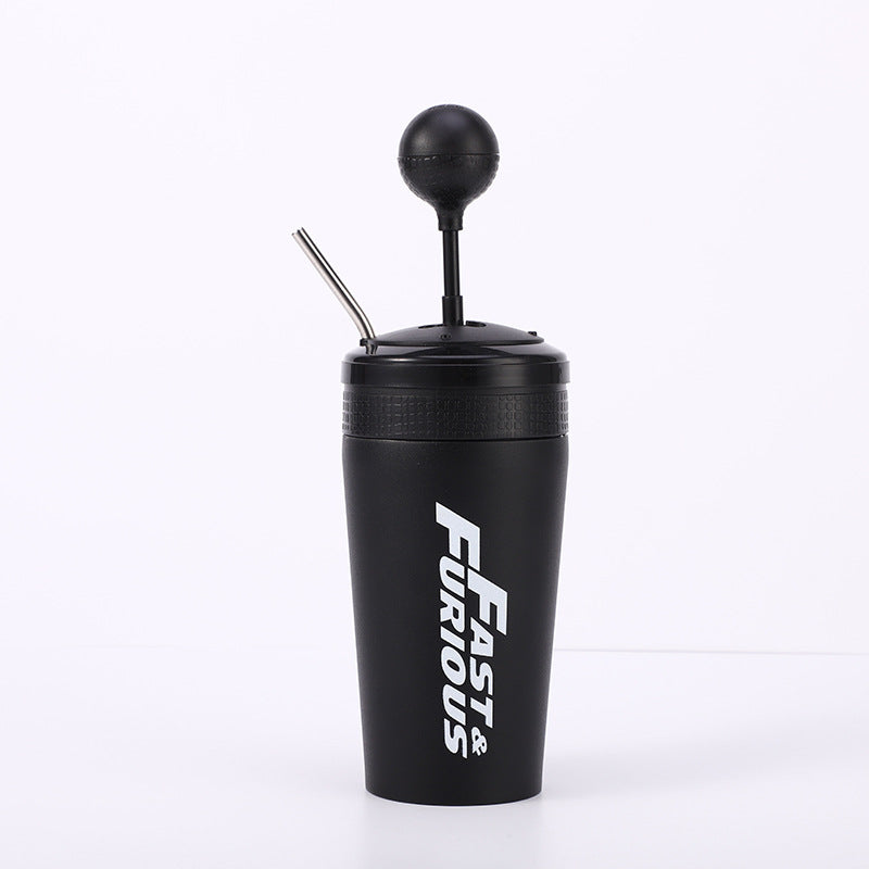 600ML Stainless Steel Outdoor Portable Car Cup Speed and Passion 10 Shift Cup 304 Stainless Steel Insulation Cup