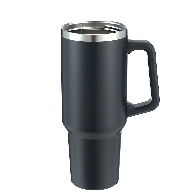 40oz Large Capacity Handle Beer Cup Car Ice Bar Cup Stainless Steel Insulation Car Cup 1200ml