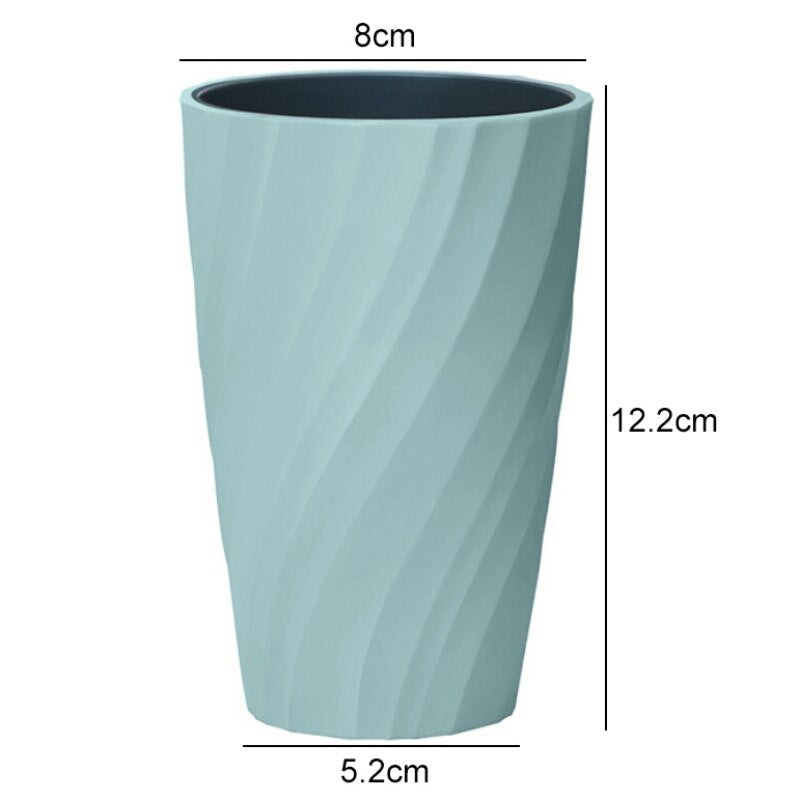 4 Colors Toothbrush Cup Threaded Double-Layer Tumblers Unbreakable Cups For Kids Bathroom Cup Toothbrush Mouthwash cup