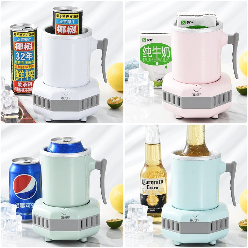 Fast Cooling Cup Mini Chilled Drinks Juice Desktop Quick-Freeze Cooling Office Artifact Student Dormitory Cool Drinks Cup